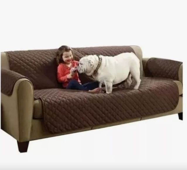 Cubre Sofa 3 Cuerpo Color Marron