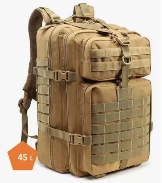 Mochila Tactica Militar Outdoor Beige