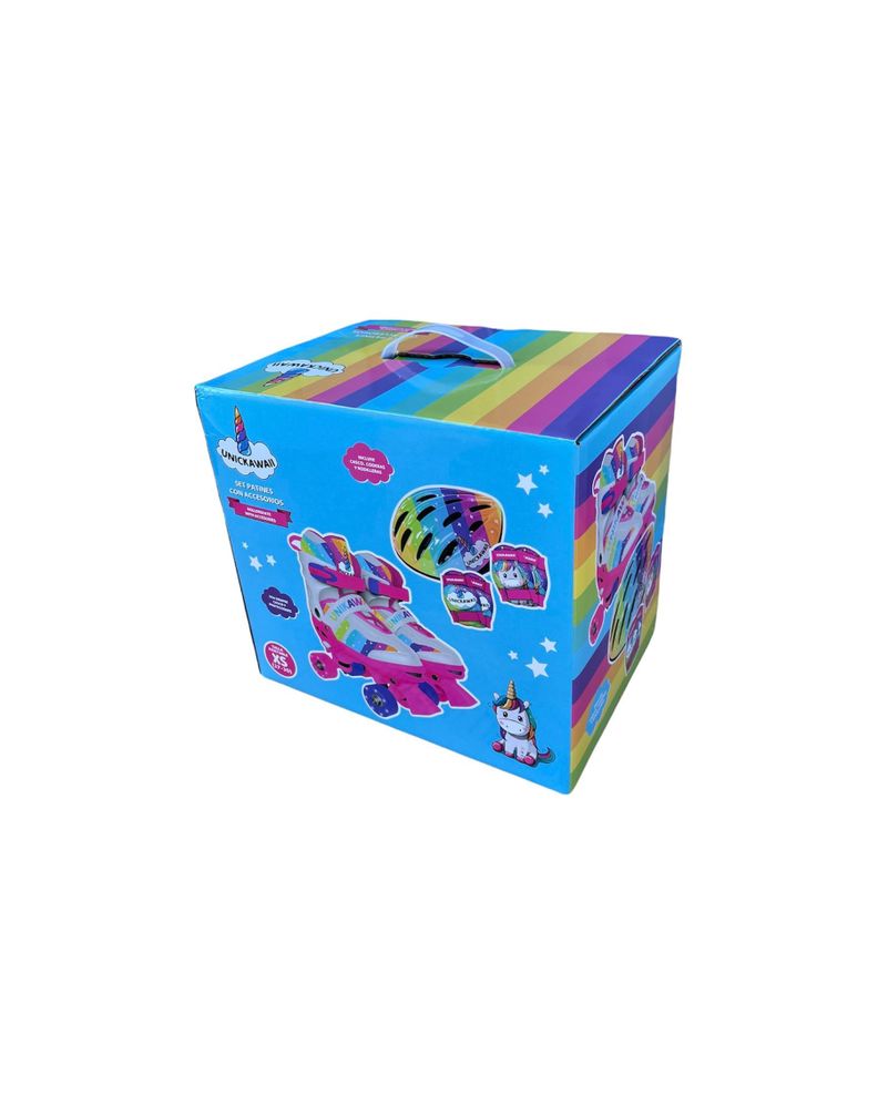 SET PATINES 2X2 + ACCESORIOS UNICKAWAII-4
