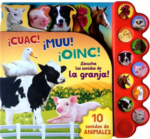 Libro Sonoro - 10 Sonidos De La Granja. ¡cuac! ¡muu! ¡oinc!-0