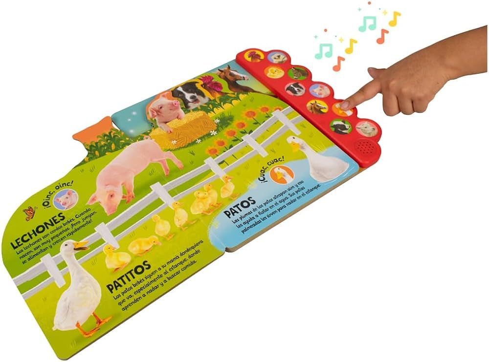 Libro Sonoro - 10 Sonidos De La Granja. ¡cuac! ¡muu! ¡oinc!-1