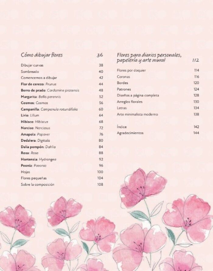 Libro El Arte de Dibujar Flores-2