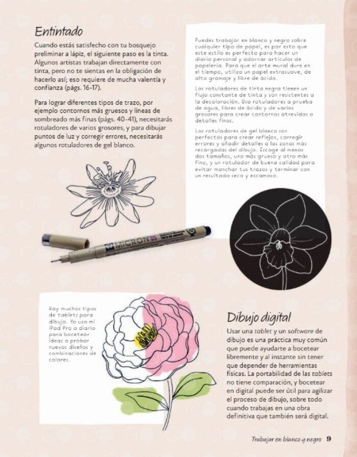 Libro El Arte de Dibujar Flores-4