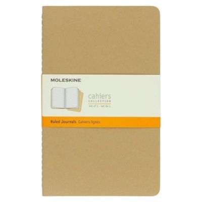 Libretas Moleskine Cahier Set De 3 / Grande / Marrón Kraft-0