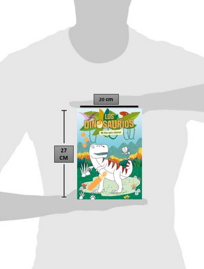 Libro Los dinosaurios. Mi bloc para colorear-1