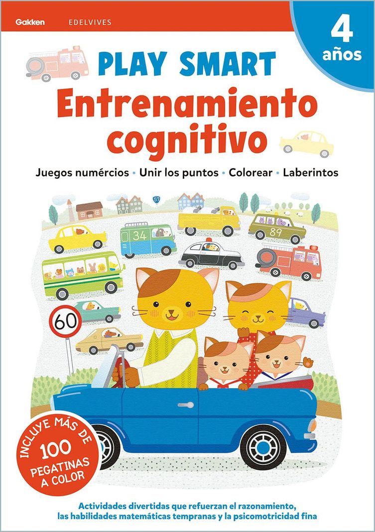 Libro Play Smart - 4 Años. Cuad 4. Entrnamiento Cognitivo-0