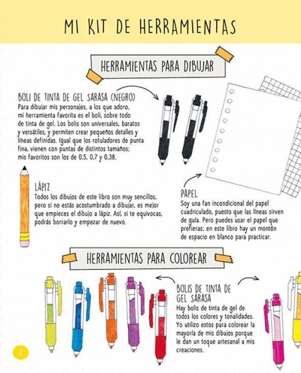 Libro Kawaii Aprende A Dibujarlos Mas De 100 Dibujos Adora-1