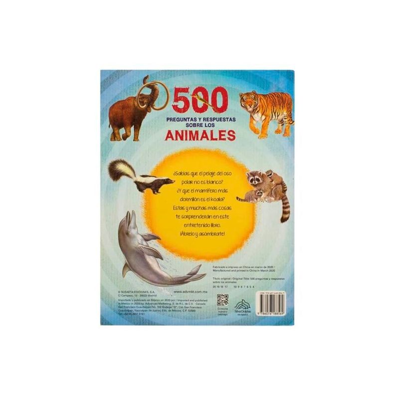 Libro 500 Preguntas Y Respuestas - Sobre Los Animales-2