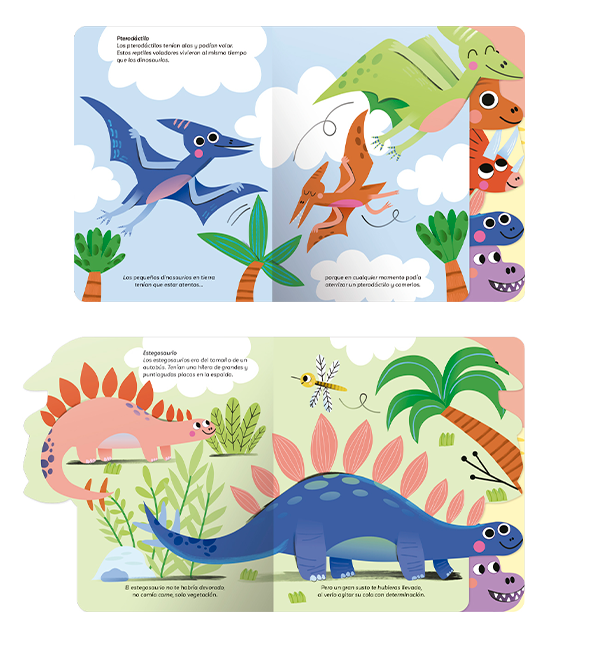 Libro con pestañas - DINOSAURIOS-1