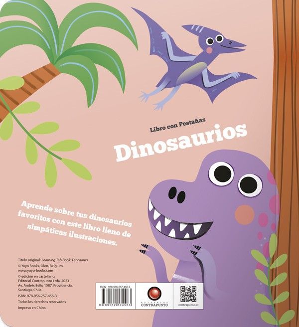 Libro con pestañas - DINOSAURIOS-2
