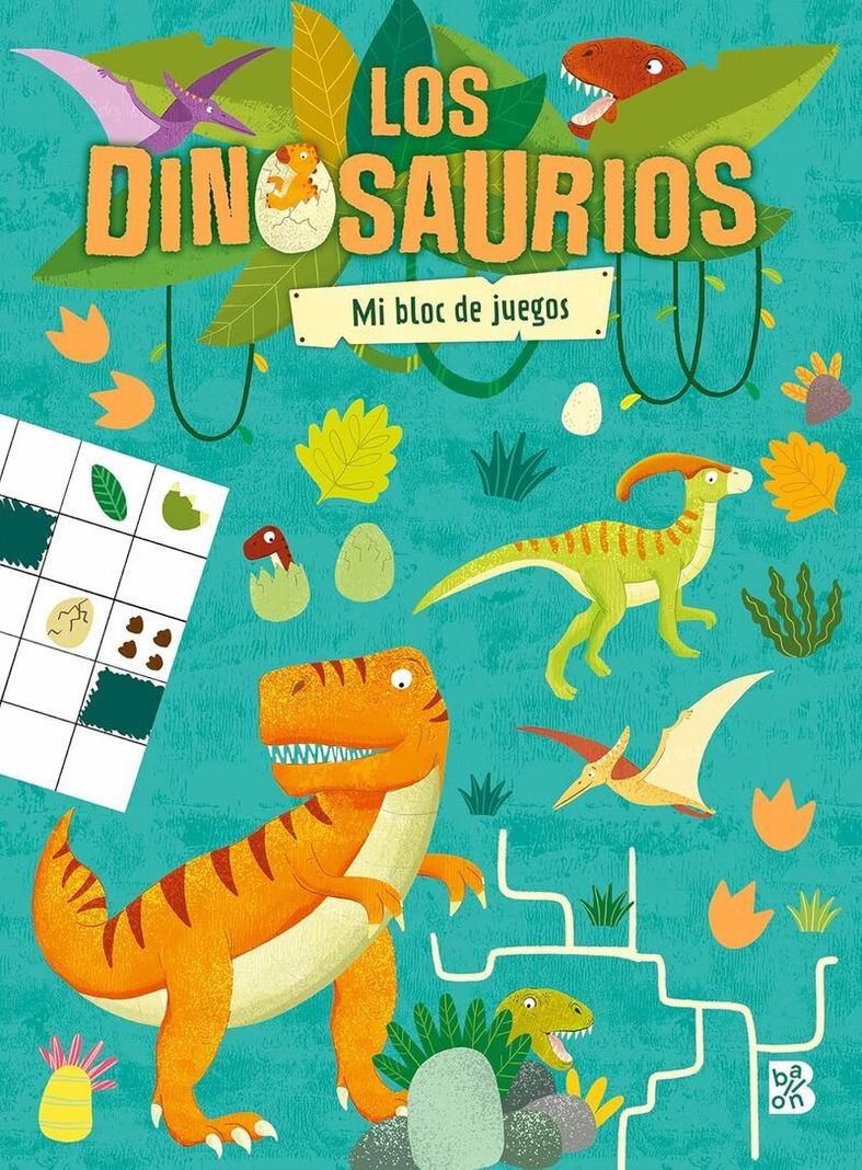 Libro Los dinosaurios. Mi bloc de juegos-0