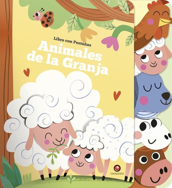 Libro con pestañas - ANIMALES DE LA GRANJA-0