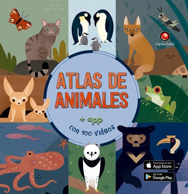Libro atlas animado - ATLAS DE ANIMALES (con app)-0