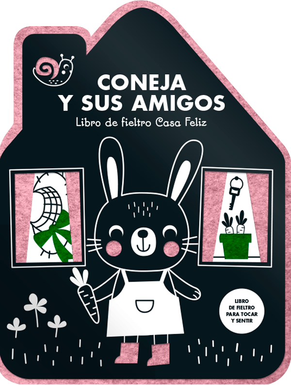 Coneja y sus amigos. Libro de fieltro Casa Feliz