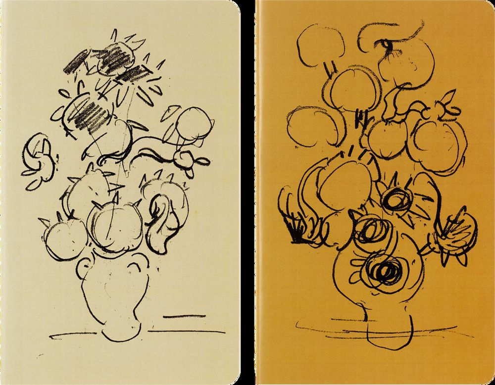Libretas Cahier Ed. Limit. Van Gogh L rayas Set de 2-1