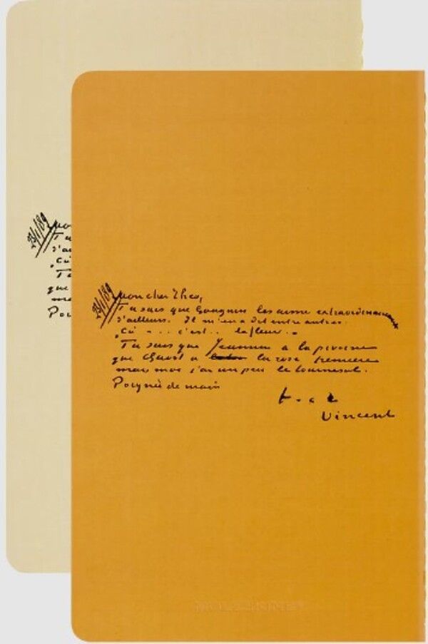 Libretas Cahier Ed. Limit. Van Gogh L rayas Set de 2-3