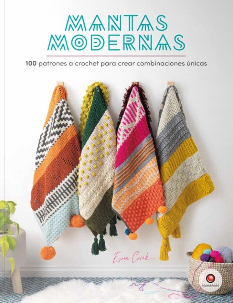Libro Mantas modernas. 100 patrones a crochet-0