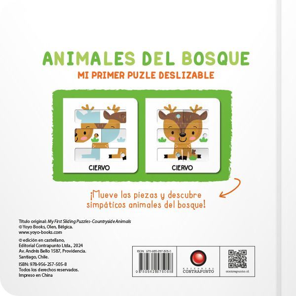 Libro Animales del Bosque. Mi primer puzle deslizable-1