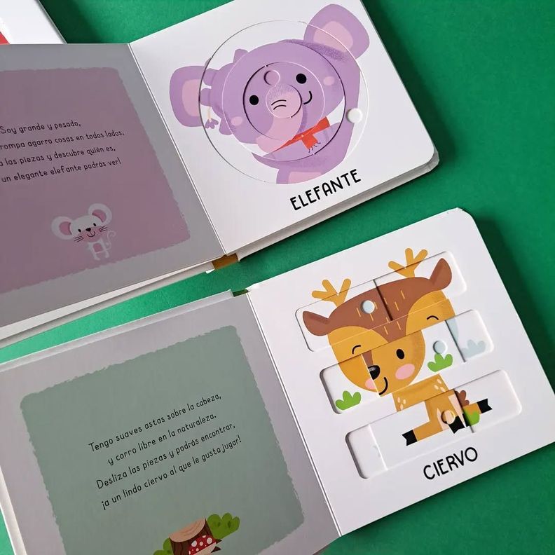 Libro Animales del Bosque. Mi primer puzle deslizable-2