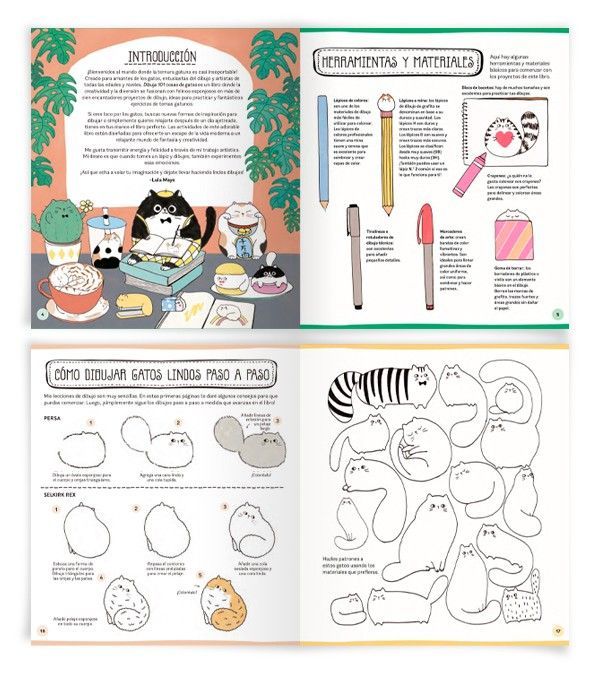 Libro DIBUJA 101 COSAS DE GATOS-1