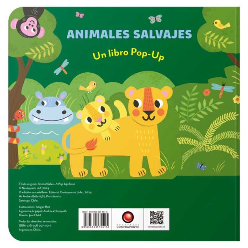 Un libro Pop-Up - ANIMALES SALVAJES-1