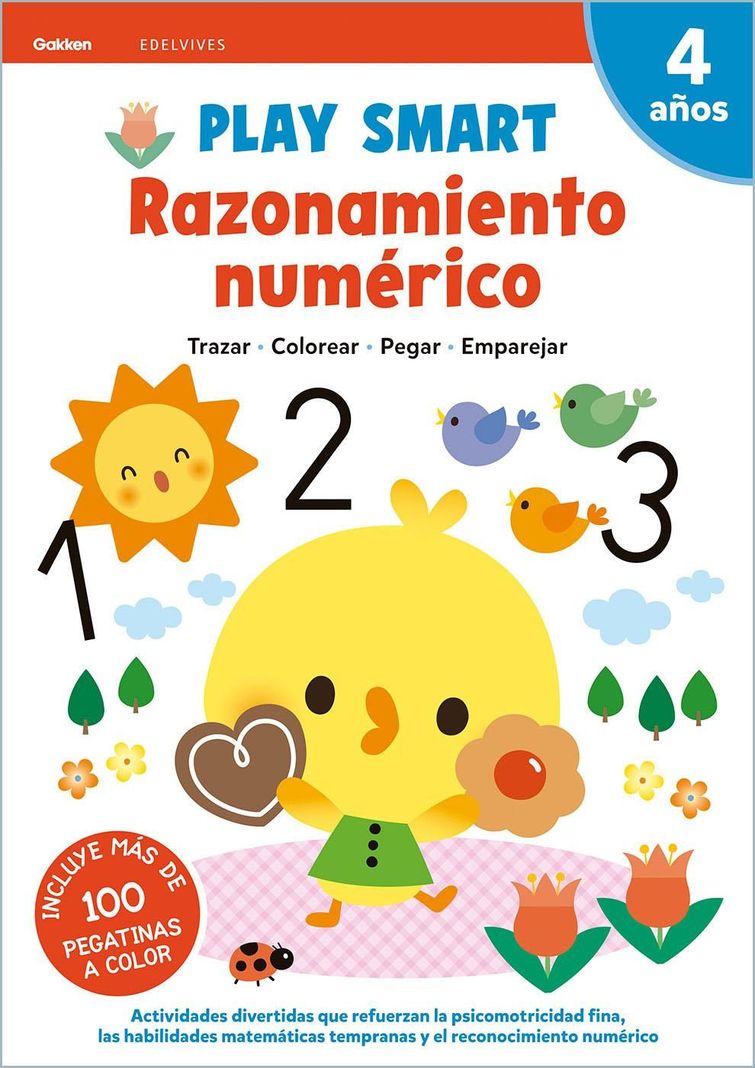 Libro Play Smart - 4 Años. Cuad 5. Razonamiento Numérico-0