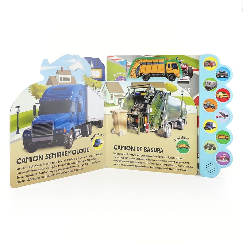 Libro 10 Sonidos De Vehiculos. ¡traca! ¡broom! ¡zuum!-1
