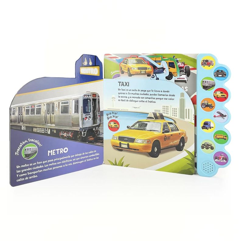 Libro 10 Sonidos De Vehiculos. ¡traca! ¡broom! ¡zuum!-2