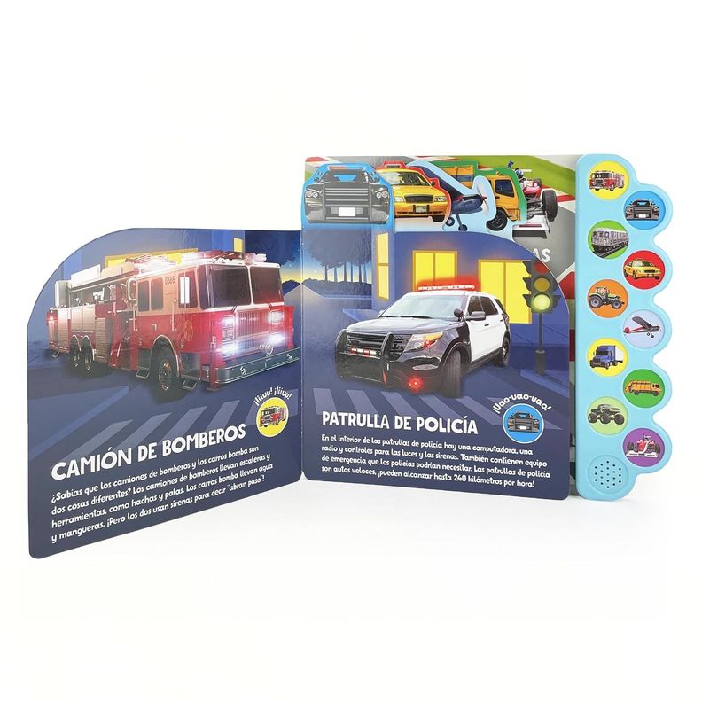 Libro 10 Sonidos De Vehiculos. ¡traca! ¡broom! ¡zuum!-3