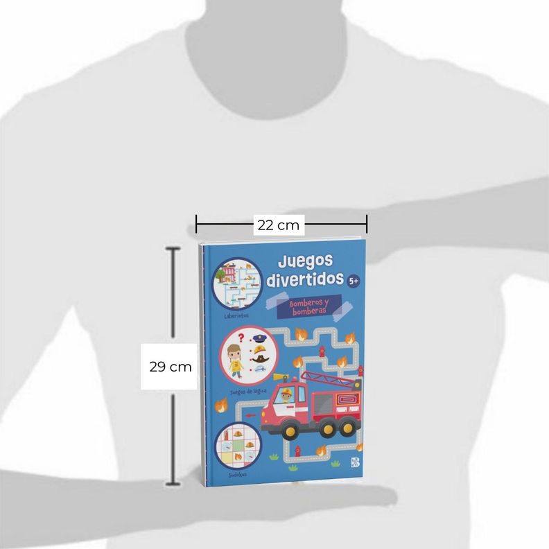 Libro BOMBEROS Y BOMBERAS - JUEGOS DIVERTIDOS-1