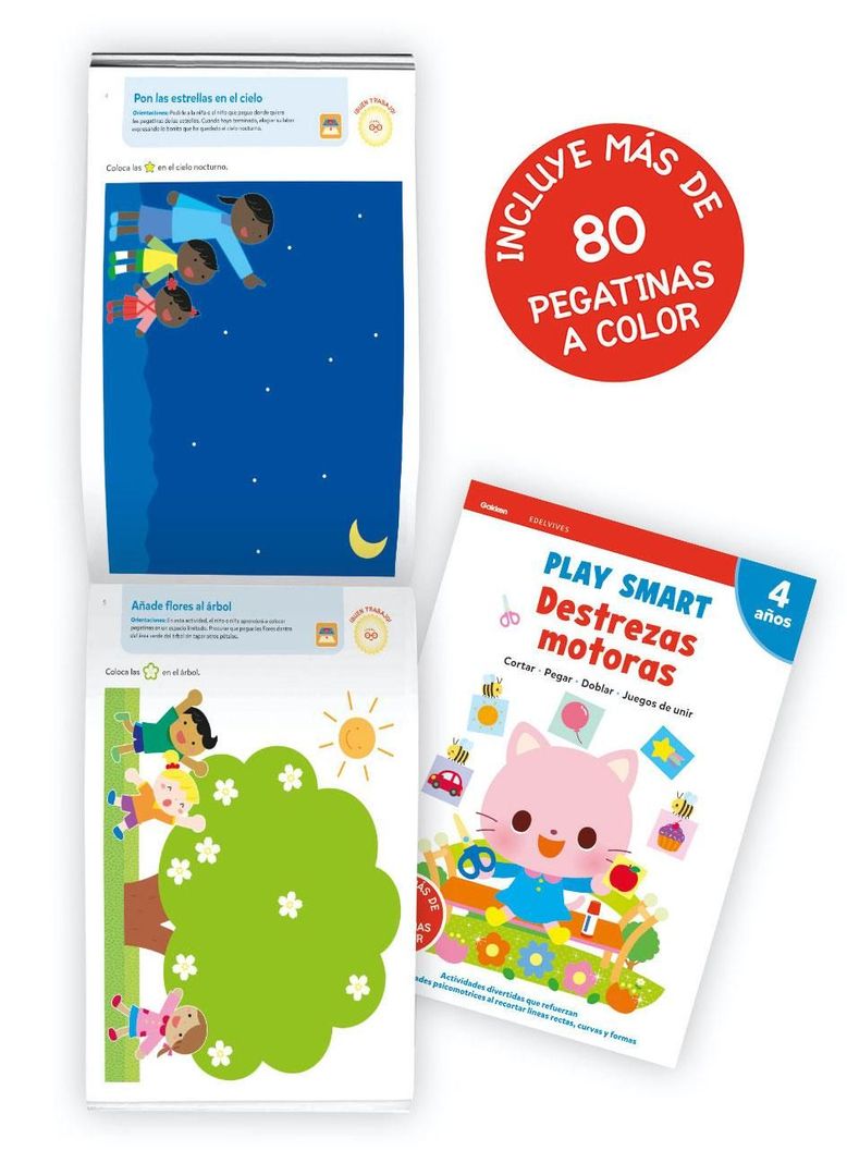 Libro Play Smart - 4 años. Cuad 6. Destrezas motoras-1