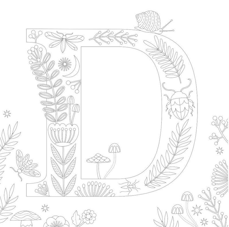 Libro LETRAS CREATIVAS PARA COLOREAR. Un abecedaro hermoso-4
