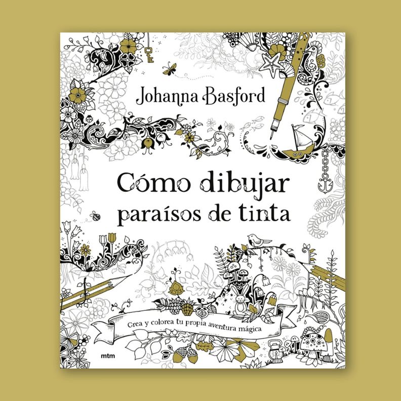 Libro COMO DIBUJAR PARAISOS DE TINTA-0