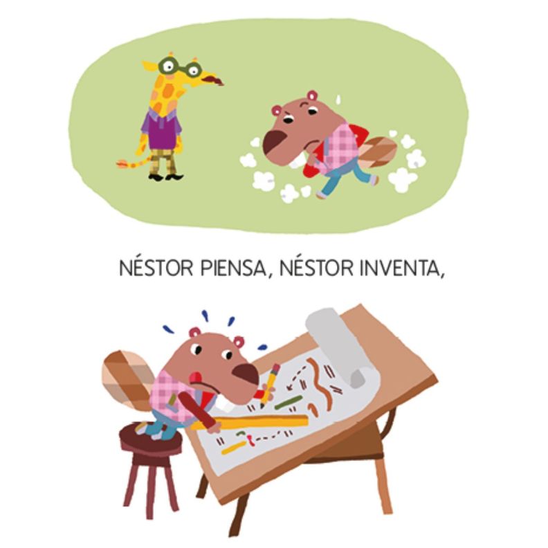 Libro LEE Y CANTA CON CARACOLINO - NESTOR EL CASTOR-5