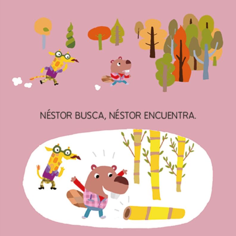 Libro LEE Y CANTA CON CARACOLINO - NESTOR EL CASTOR-6