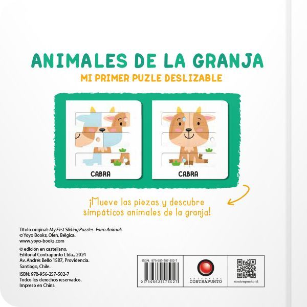 Libro Animales de la Granja. Mi primer puzle deslizable-1