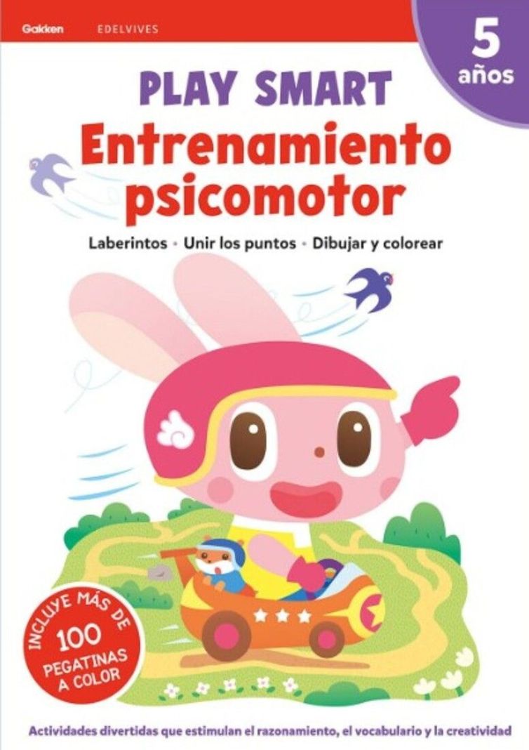 Libro Play Smart - 5 Años. Cuad 1. Entrnamiento Psicomotor-0