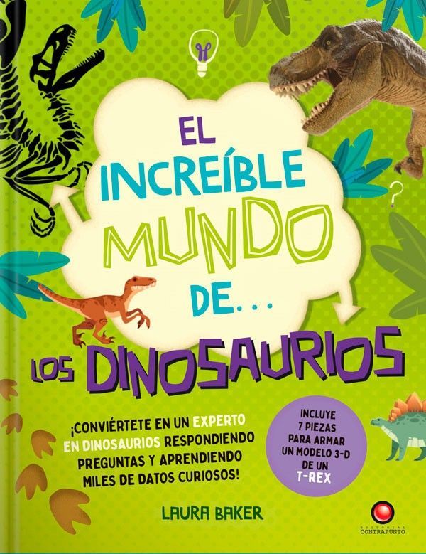 Libro el increible mundo de… LOS DINOSAURIOS (+ Modelo 3D)-0