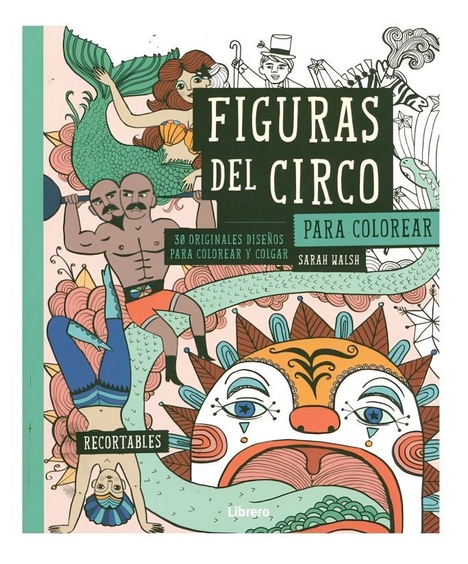 Libro Para Colorear - Figuras Del Circo-0