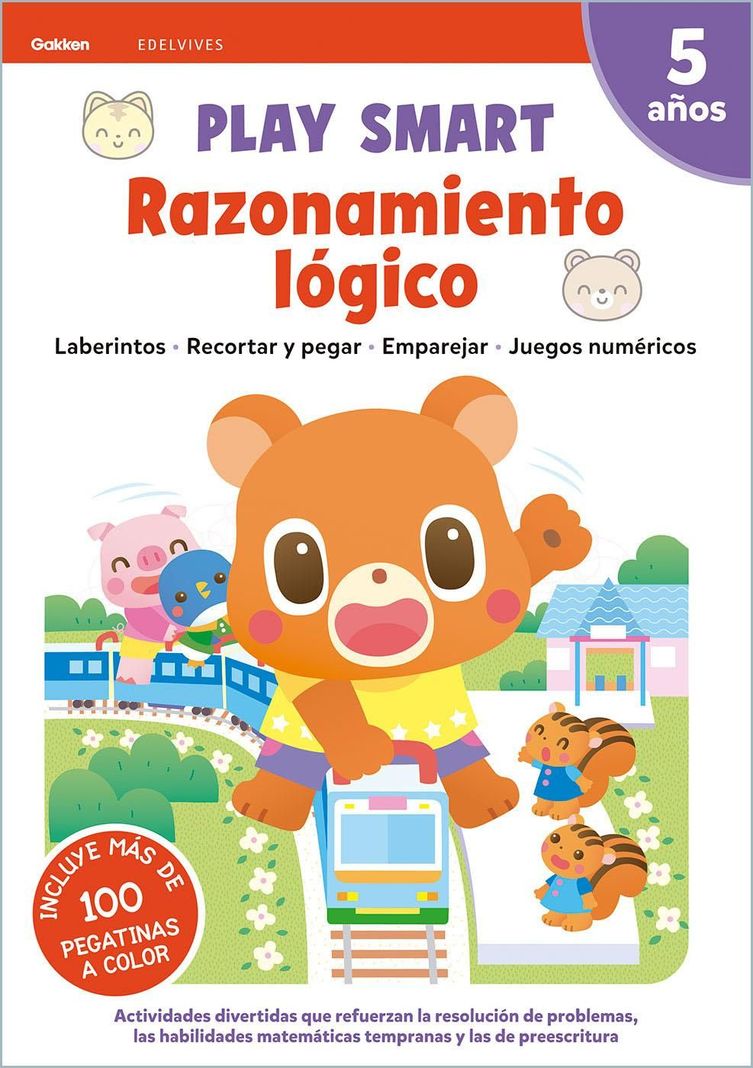 Libro Play Smart.- 5 Años. Cuad 5. Razonamiento Lógico-0