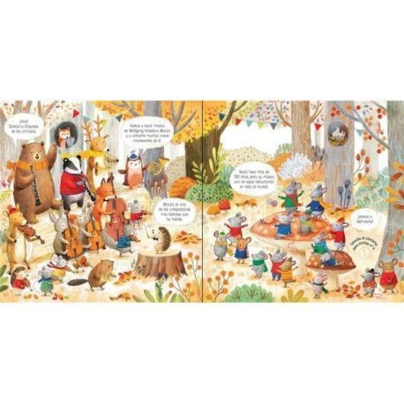 Libro La Orquesta De Los Animales Toca Musica De Mozart-1