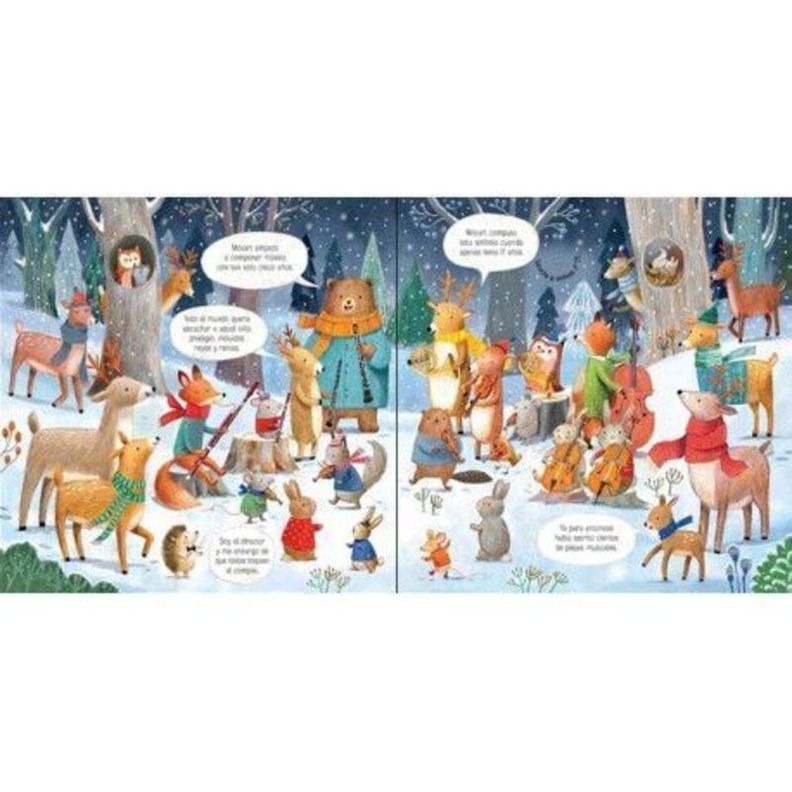 Libro La Orquesta De Los Animales Toca Musica De Mozart-2