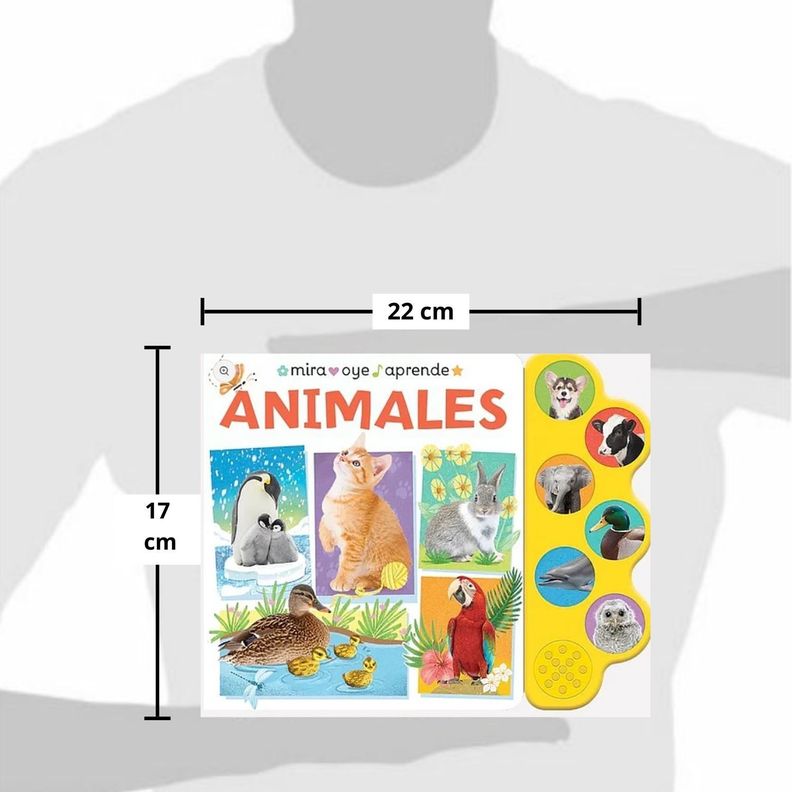 Libro sonoro mira, oye y aprende - ANIMALES-1