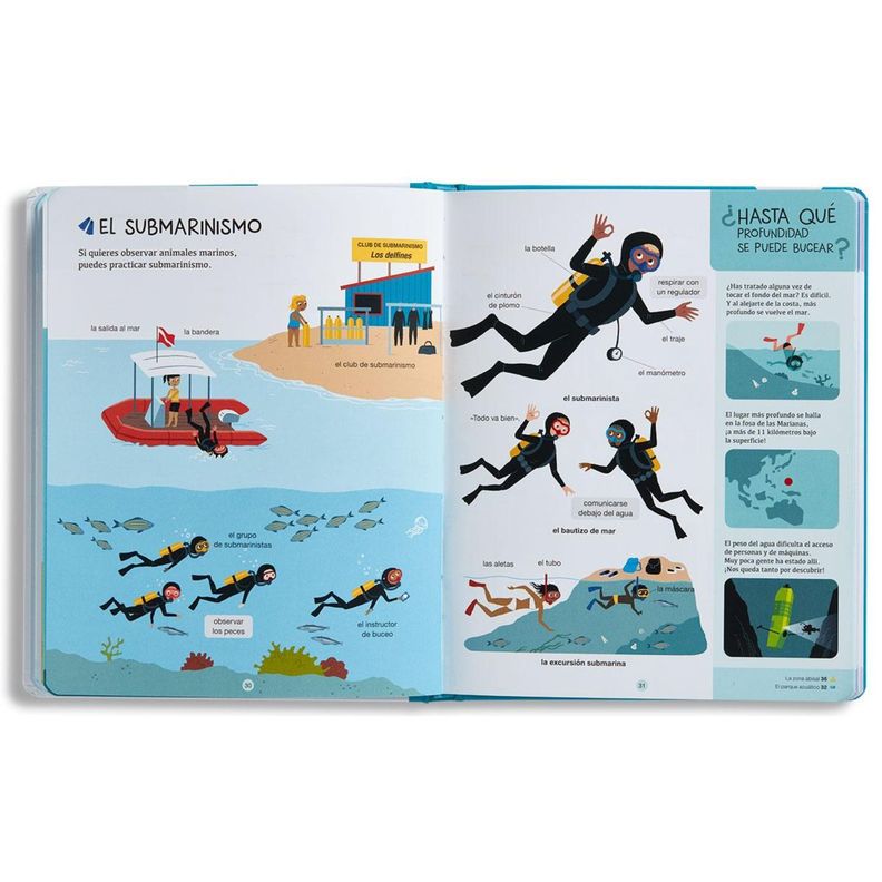 Libro biblioteca para mentes curiosas - ANIMALES MARINOS-1