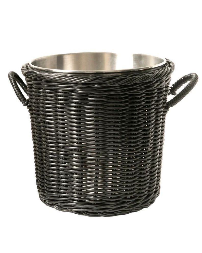Hielera Rattan 5L doble pared Black Negro