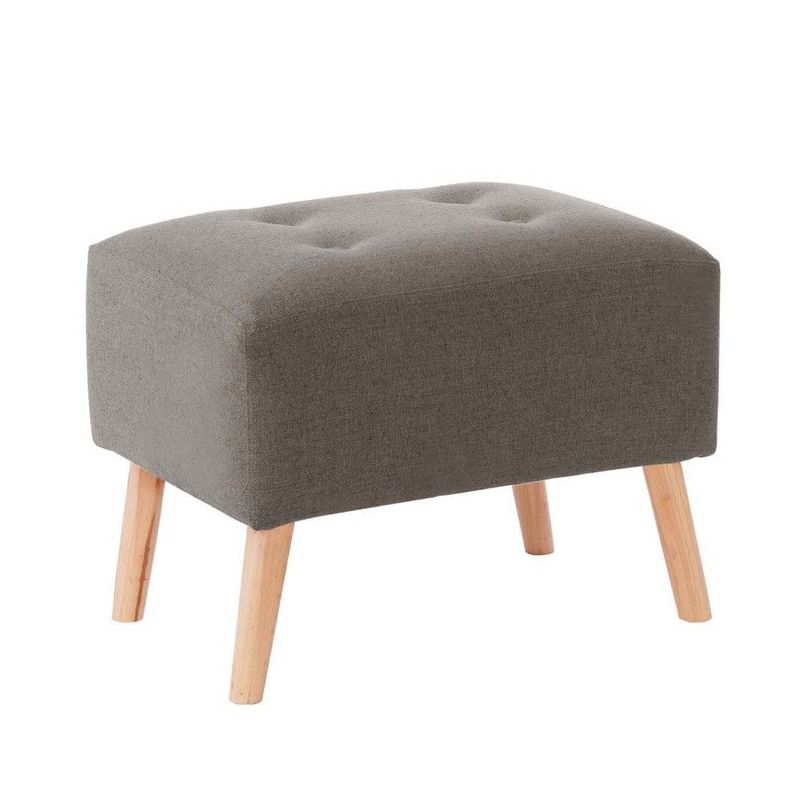Pouf Niza Lino Gris Oscuro-0
