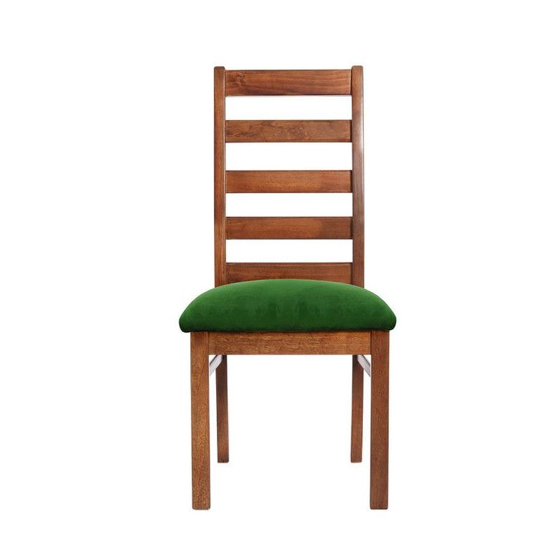 Juego De Comedor Alicante 6 Sillas Burgos Tela Velvet Verde-3