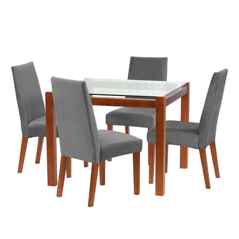 Juego De Comedor Barcelona 1000X1000 S/Cadiz Tela Gris-0