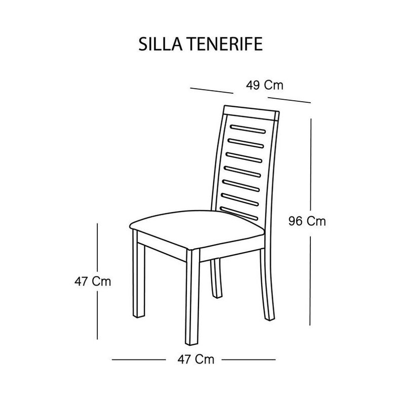 Silla Tenerife Pu Rojo-3