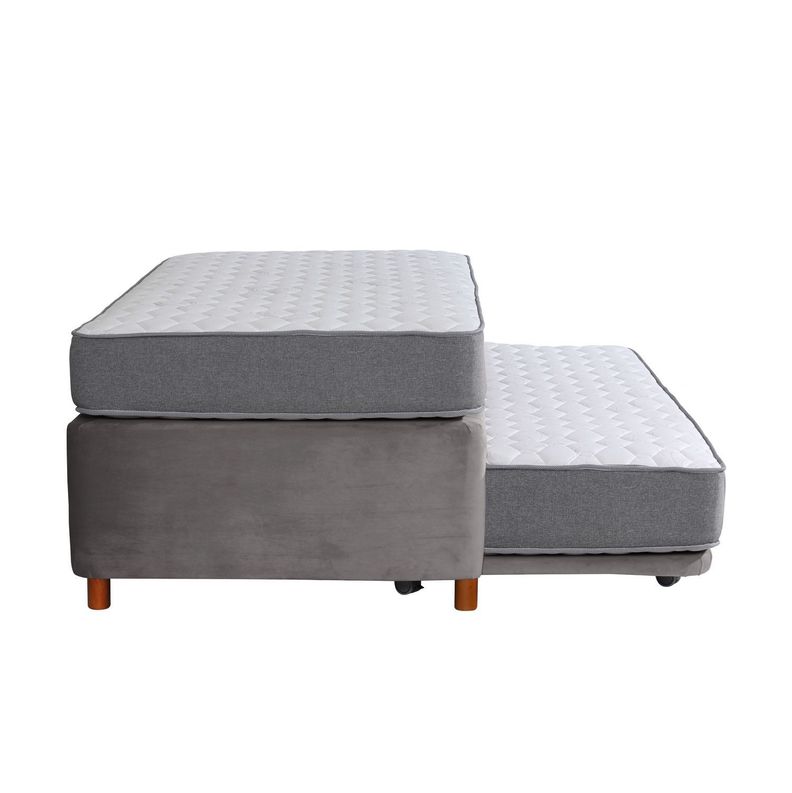 CAMA NIDO ZEN BEST TELA GRIS 1 1/2 PZA-1